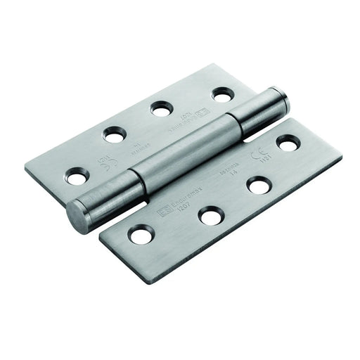 102 X 76 X 3.4Mm Concealed Bearing Hinge Grade 14 C/W Screws (Pair) - Satin Stainless Steel
