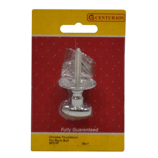 Security Bolt Thumb turn, Chromed, 30mm - Pack of 5