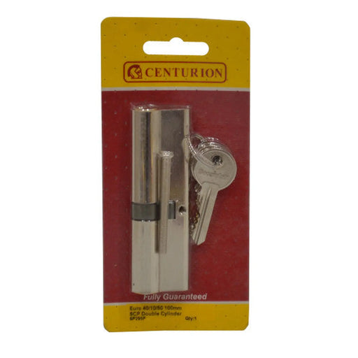 Euro Profile Cylinders, Nickel Plated, 100mm - Pack of 3