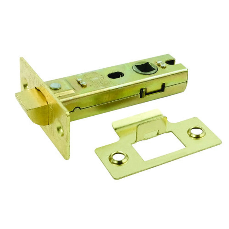 Heavy Duty Tubular Latches, Brassed, 75mm - Pack of 10