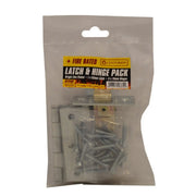Latch & Hinge Packs - BZP - CE Fire Rated - 4PK - Pack of 5