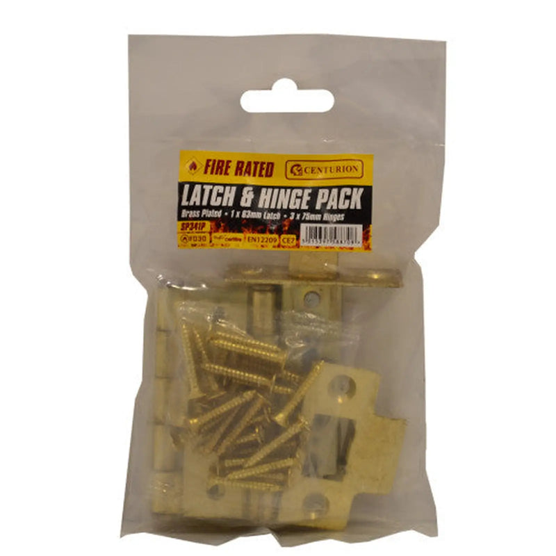 Latch & Hinge Packs - EB - CE Fire Rated - 4PK - Pack of 5