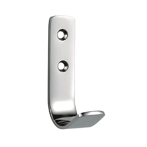 Coat Hook - 80 X 20Mm - Face Fix - Satin Stainless Steel