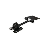 Wire Hasp and Staples, Black, 100mm - Pack of 20