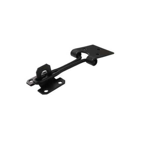 Wire Hasp and Staples, Black, 100mm - Pack of 20