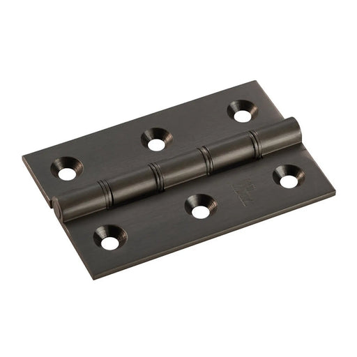 75 X 50 X 2.5Mm Double Phosphor Bronze Washered Butt Hinge C/W Screws (Pair) - Matt Bronze 76 x 50 x 2.5mm