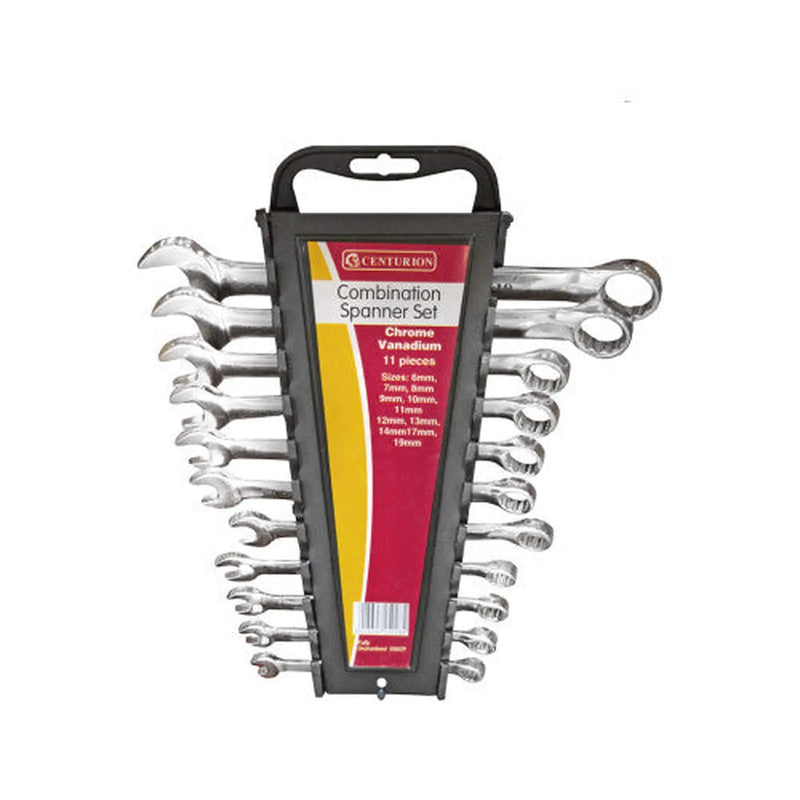 Combination Spanner Set, Polished Head, 11pc, 6-19mm - Pack of 4