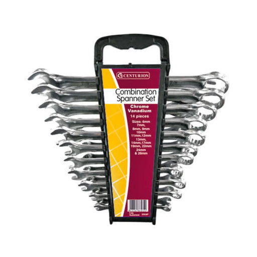 Combination Spanner Set, Polished Head, 14pc, 6-26mm - Pack of 4
