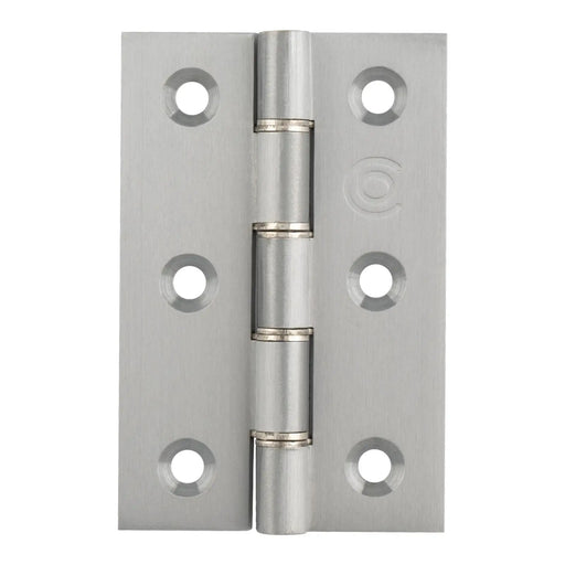 75 X 50 X 2.5Mm Double Stainless Steel Washered Butt Hinge C/W Screws (Pair) - Satin Chrome 76x50x2.5mm