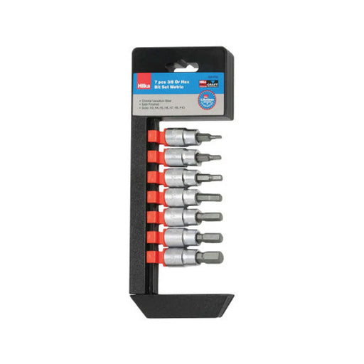Hilka D Hex Bit Set, 7pc, 3/8" - Pack of 6