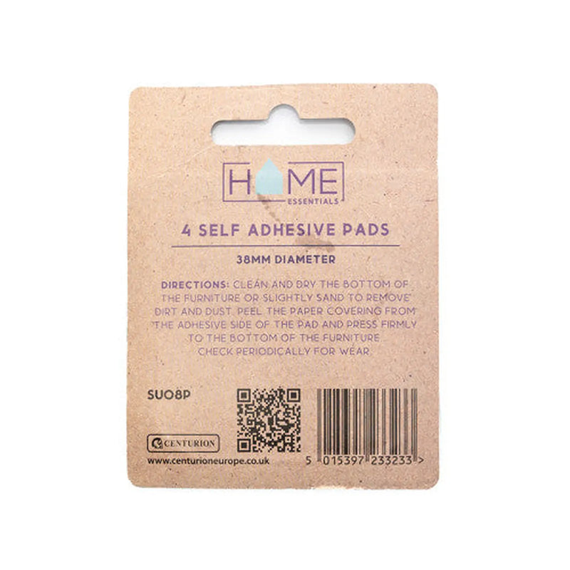 38mm Diameter Self Adhesive Feltguard Pads (Pack of 4) - Pack of 12