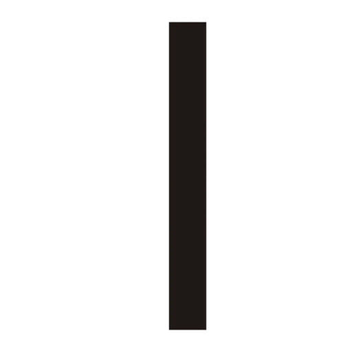 Character 'I' - Black Vinyl - 75mm - Pack of 10 - Min Order 2