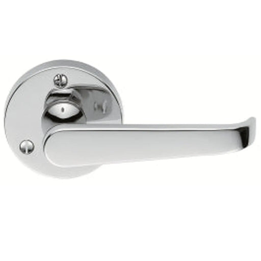 Victorian - Lever On Round Rose - Polished Chrome 57MM