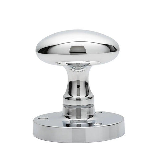 Victorian - Mortice Knob Oval Cro (Polished Chrome) - Polished Chrome 61MM