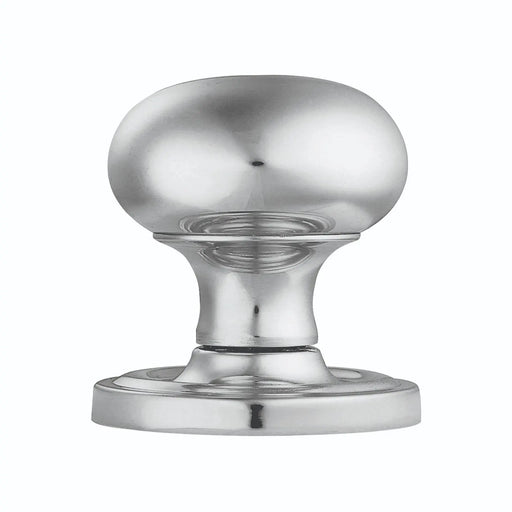 Victorian - Mortice Knob Mushroom (Concealed Fix) Cro (Polished Chrome) - Polished Chrome 61MM