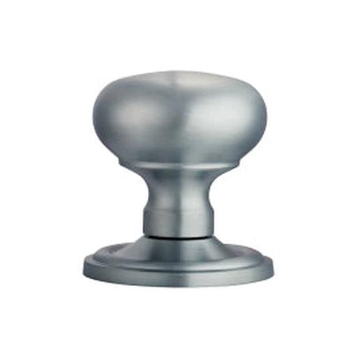 Victorian - Mortice Knob Mushroom (Concealed Fix) Csa (Satin Chrome) - Satin Chrome 61MM