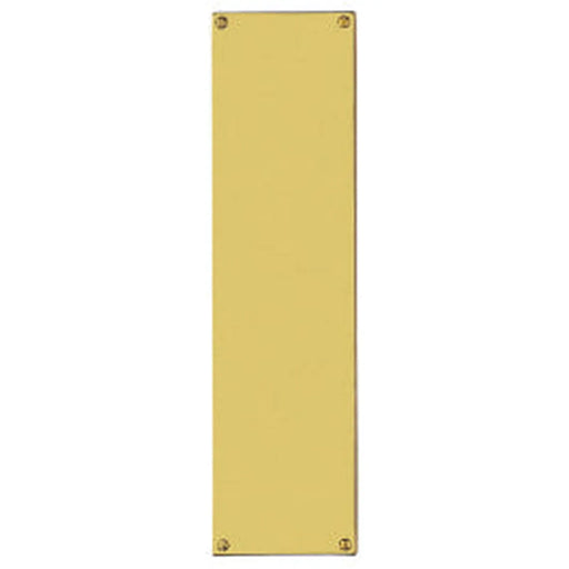 Finger Plate (Flat Sheet) - Polished Brass 305MM X 76MM