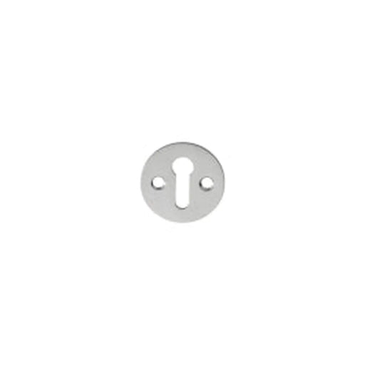 Escutcheon - Lock Profile Victorian Round Face Fix - Satin Chrome 32MM