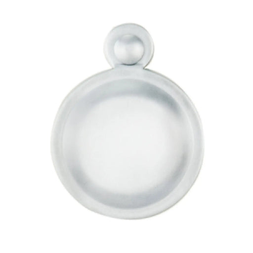 Escutcheon - Lock Profile Victorian Round Cover Face Fix - Satin Chrome 32MM