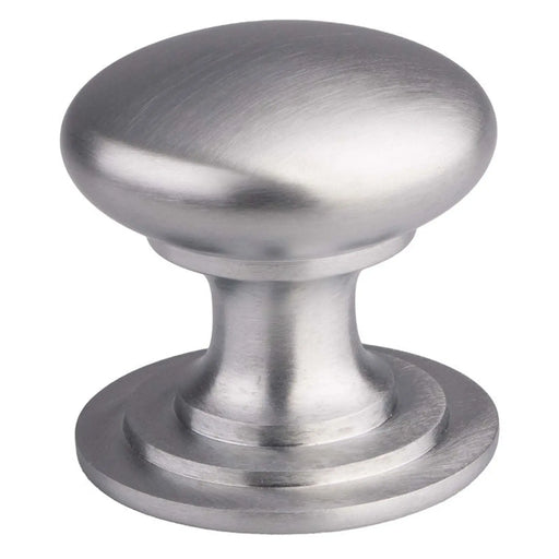 Victorian Cupboard Knob (One Piece) 42Mm - Satin Chrome 42