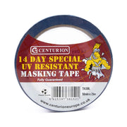 UV Resistant Medium Tack Masking Tape 50mm x 25m Roll - Pack of 6