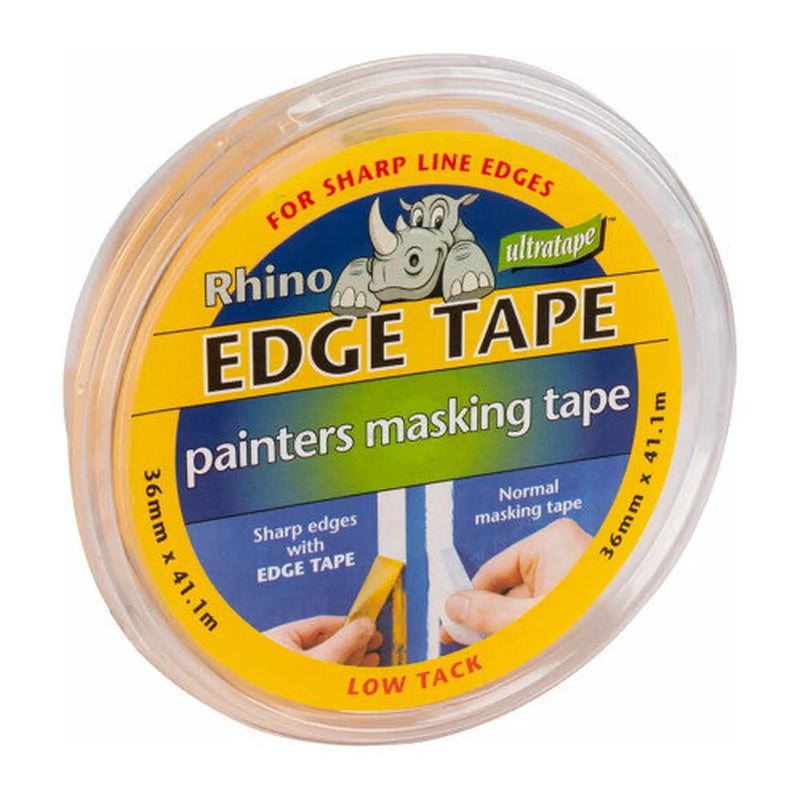 Low Tack Edge Masking Tape 36mm x 41m Roll - Pack of 6