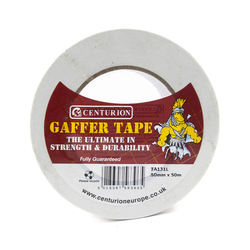 White Gaffer Tape 50mm x 50m Roll - Pack of 6