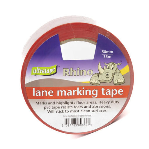 Lane Marking Tape - Red - 50mm x 33m - Min Order 2