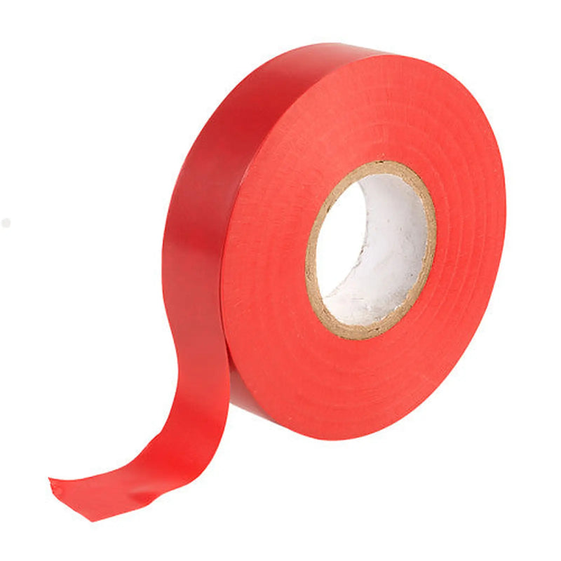 19mm x 33m Red PVC Tape - Pack of 6