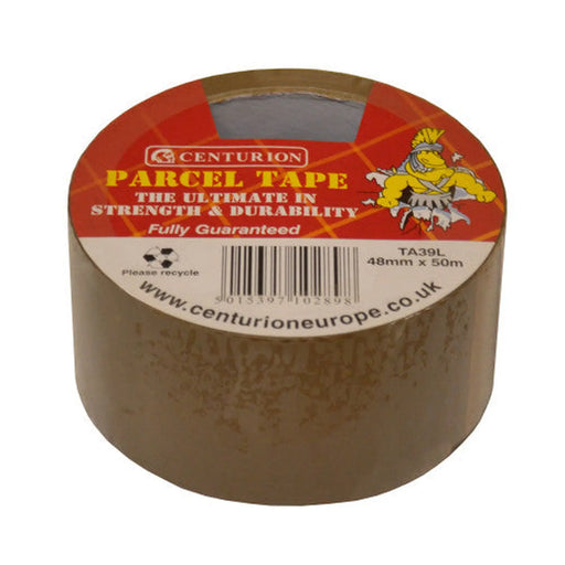 Tan Parcel Tape, 48mm x 50m - Pack of 6