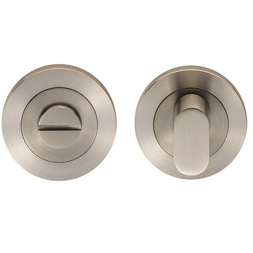 Turn & Release - 5Mm Spindle - Screw-On Round Rose - Grade 316 - Satin Stainless Steel