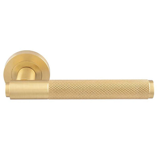 Syntax Lever On Concealed Fix Round Rose Osa (Satin Brass) - Satin Brass