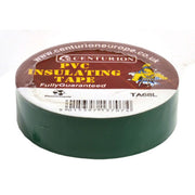 PVC Green Tape, Green M, 19mm x 20m Green - Pack of 10