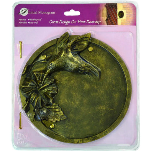 Bronze Effect Hummingbird Plaque - Pack of 2