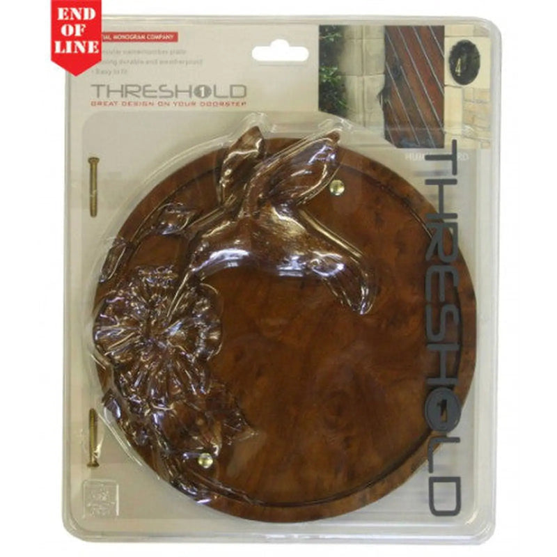 Wood Effect Hummingbird Plaque - Pack of 2
