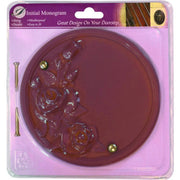 Dusky Pink Effect Rose Plaque - Pack of 2