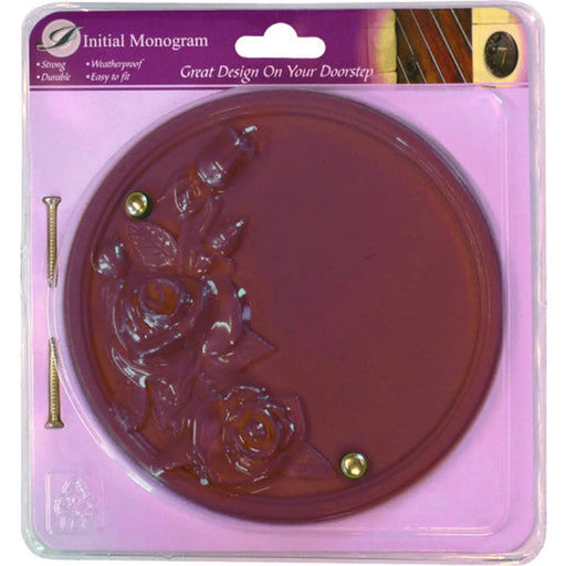 Dusky Pink Effect Rose Plaque - Pack of 2