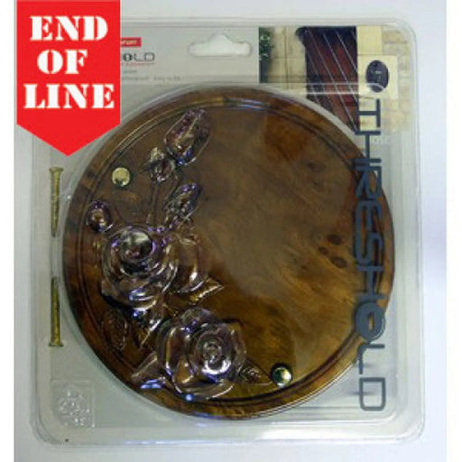 Wood Effect Rose Plaque - Pack of 2