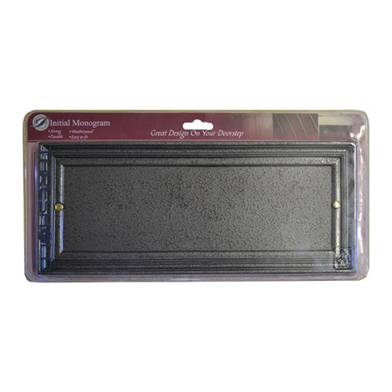 Pewter Effect Long Name Plate - Pack of 2