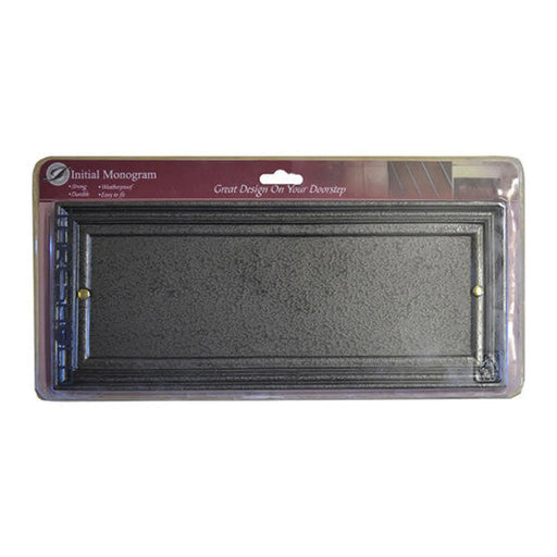 Pewter Effect Long Name Plate - Pack of 2