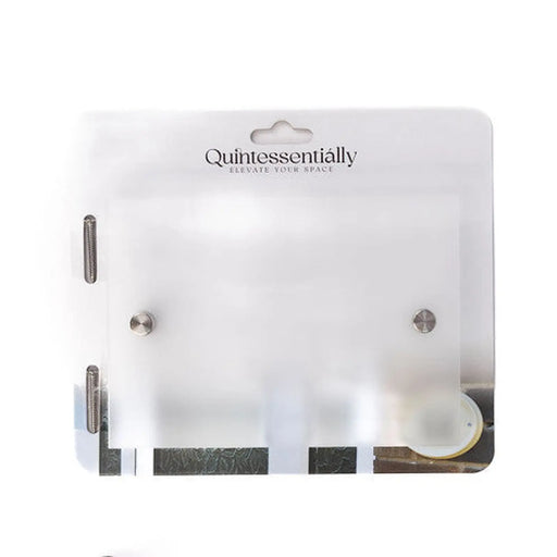 Small Glass Effect Rectangle Plaque - Pack of 2