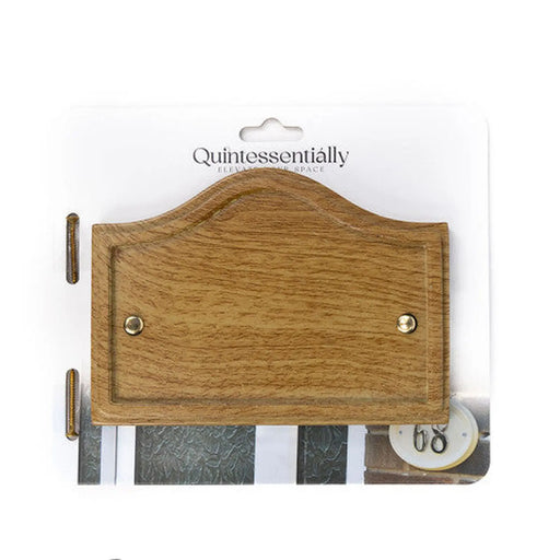 Wood Effect Shaped Plaque - Pack of 2