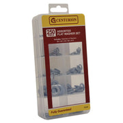 250 Piece Assorted Flat Washer set - Pack of 6