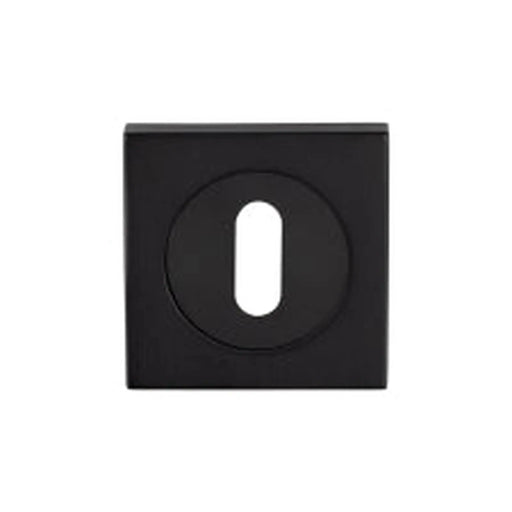 Escutcheon - Lock Profile - Square Rose - Matt Black