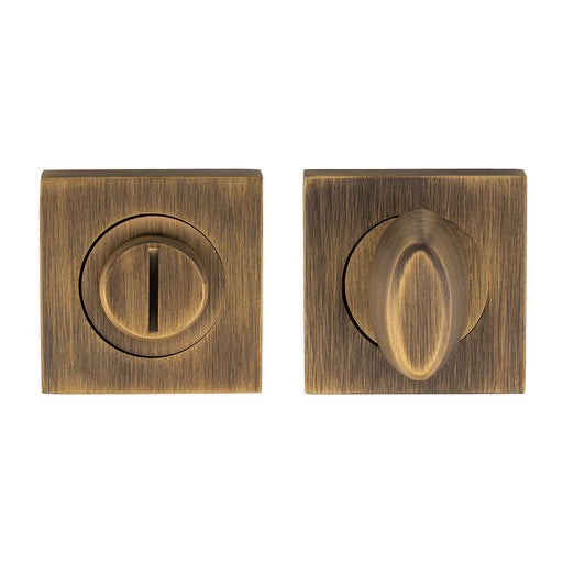 Turn & Release - 5Mm Spindle - Square Rose - Antique Brass