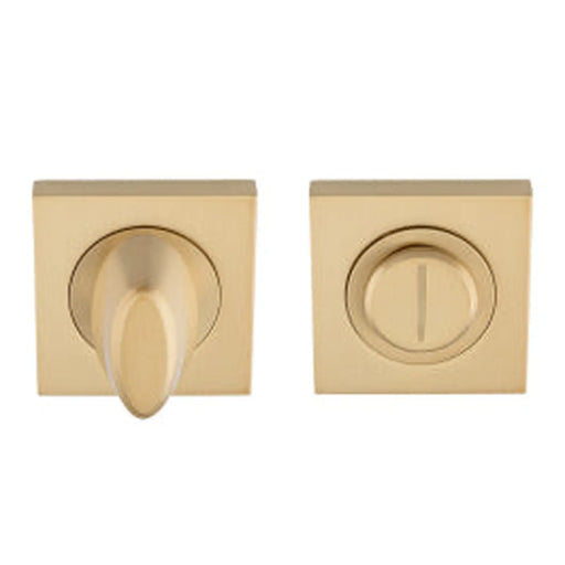 Turn & Release - 5Mm Spindle - Square Rose - Satin Brass