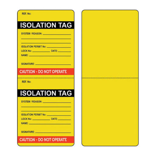 Isolation Tag (Pack of 50)