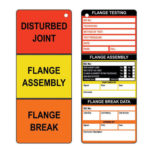 Flange Tag (Single) - Min Order 6