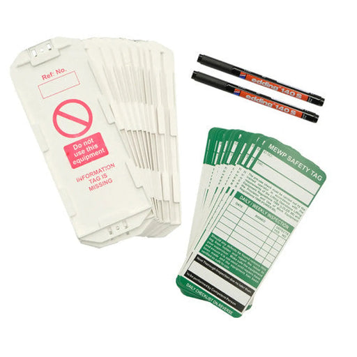 'MEWP (Mobile Elevating Work Platforms)' Tag Insert Box