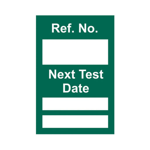 'Next Test' Mini Tag Insert, Green (Pack of 20)